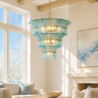 Marisol Art Deco Glass Tiered Chandelier