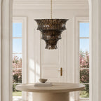 Marisol Art Deco Glass Tiered Chandelier
