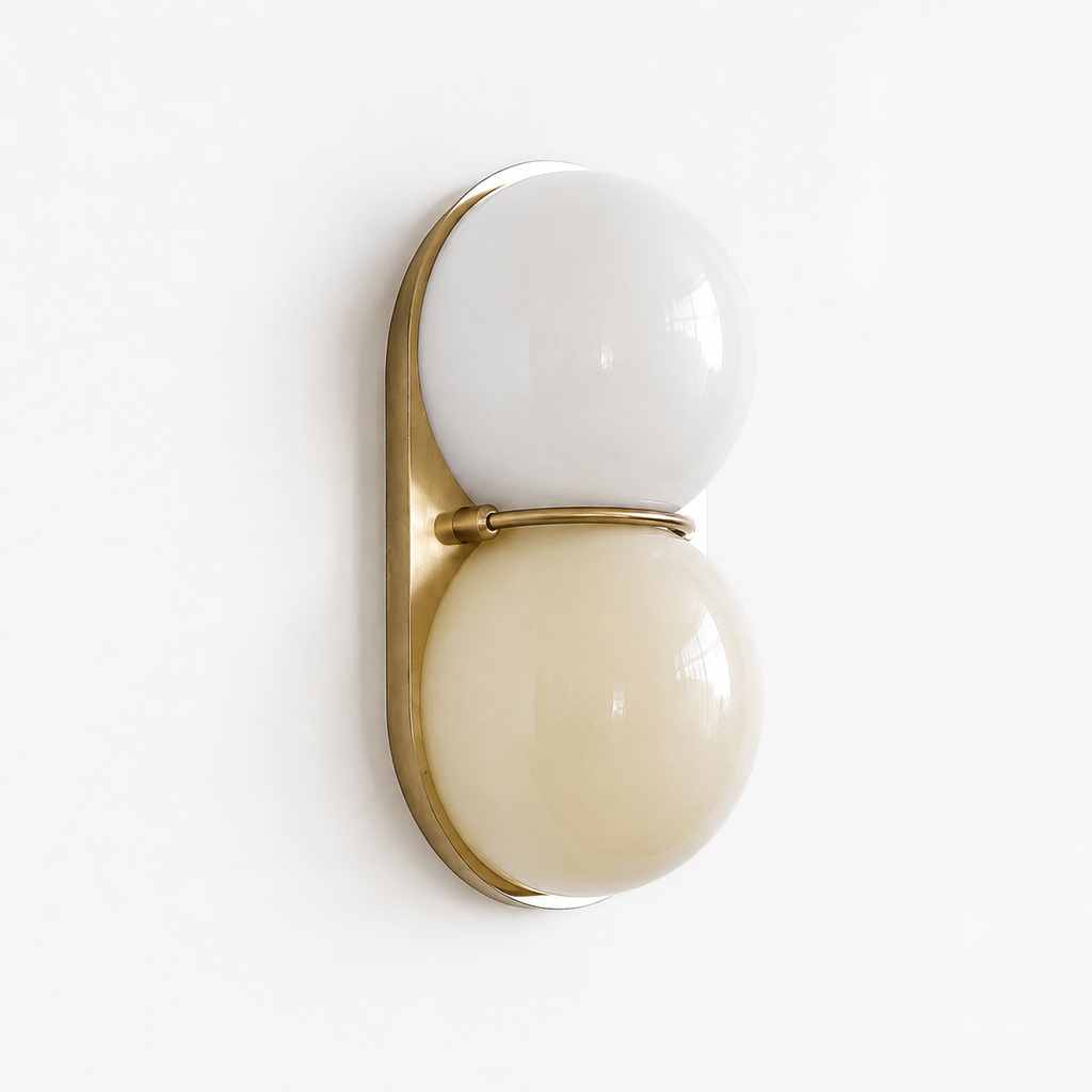 Mirea Double Globe Glass Wall Sconce