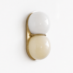 Mirea Double Globe Glass Wall Sconce