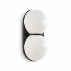 Mirea Double Globe Glass Wall Sconce