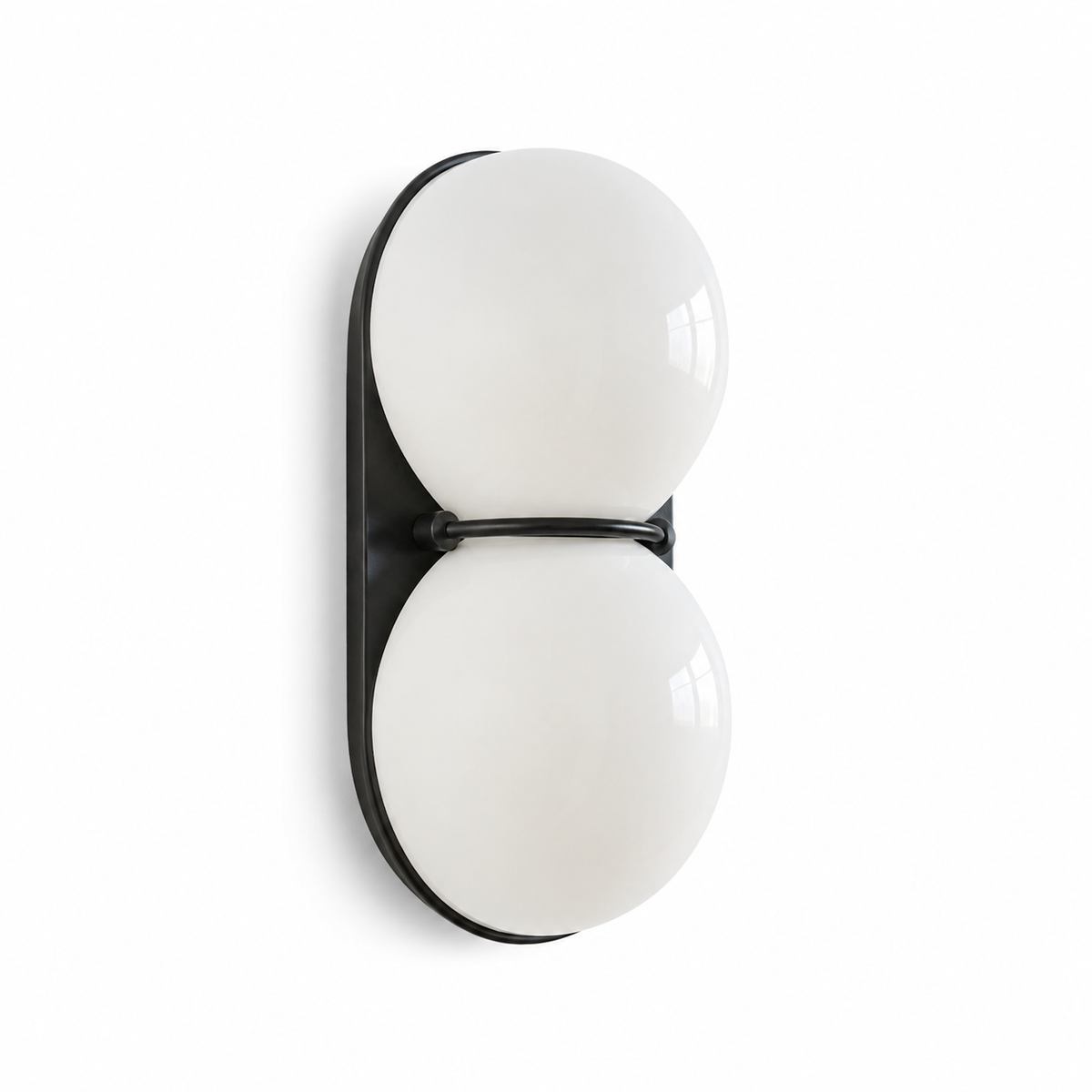 Mirea Double Globe Glass Wall Sconce