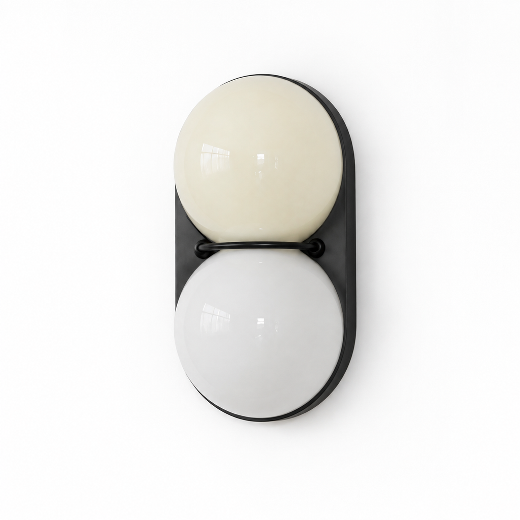Mirea Double Globe Glass Wall Sconce