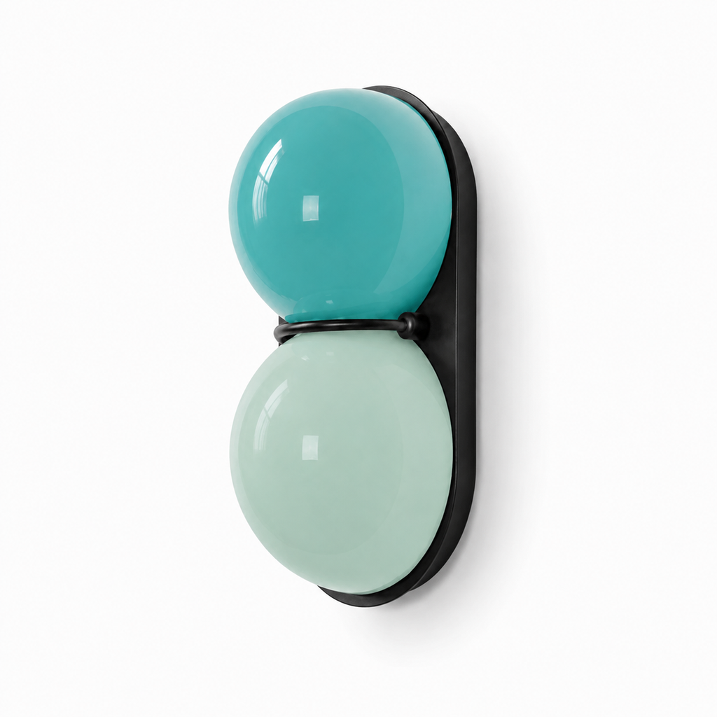 Mirea Double Globe Glass Wall Sconce