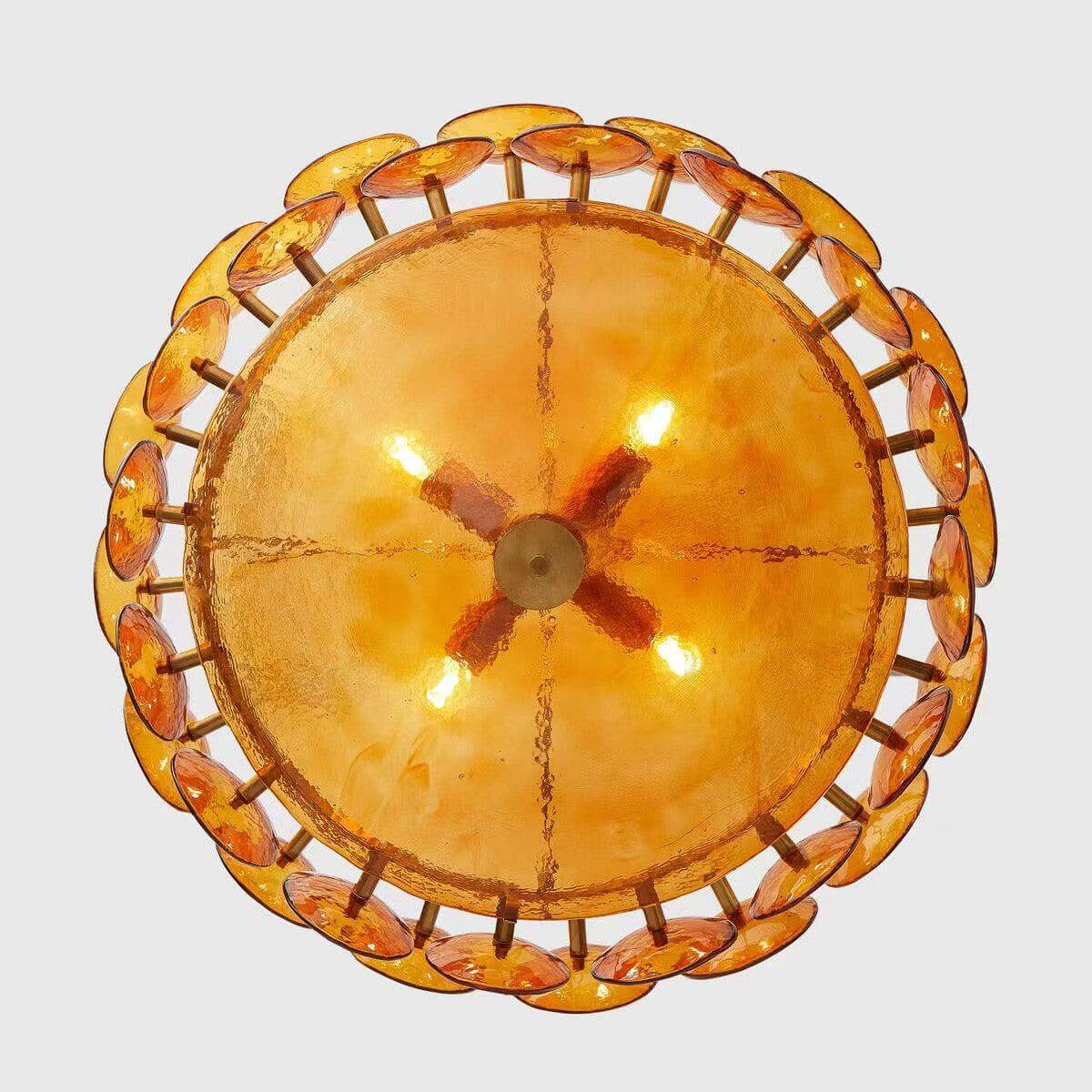 Lorenzo Glass Disc Chandelier
