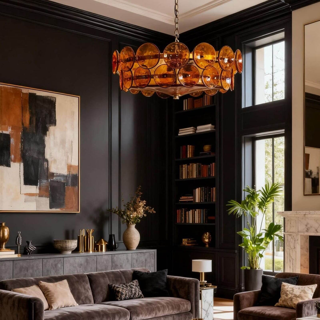 Lorenzo Glass Disc Chandelier