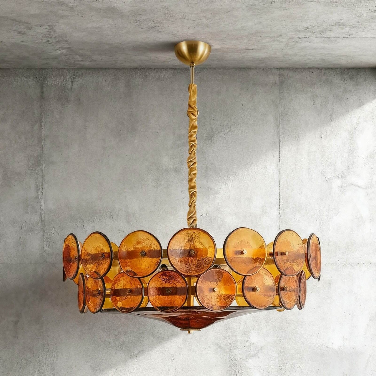 Lorenzo Glass Disc Chandelier