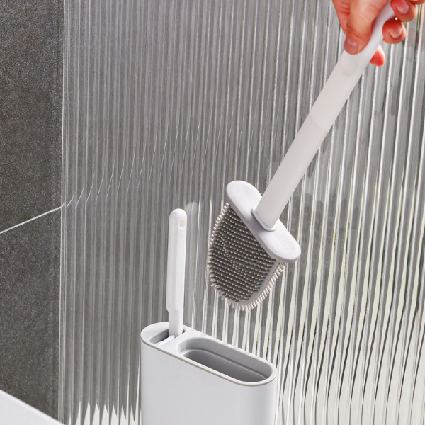 Wall-Mounted Toilet Brush and Plunger Set