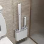 Wall-Mounted Toilet Brush and Plunger Set