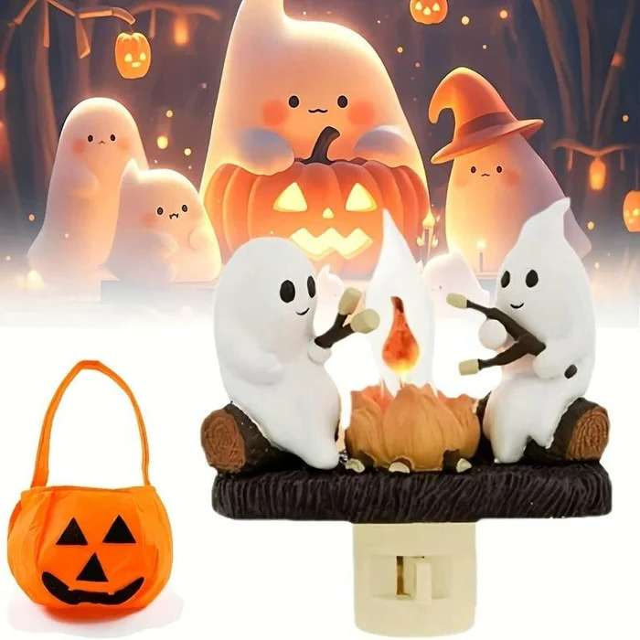 Halloween Ghost Campfire Night Light