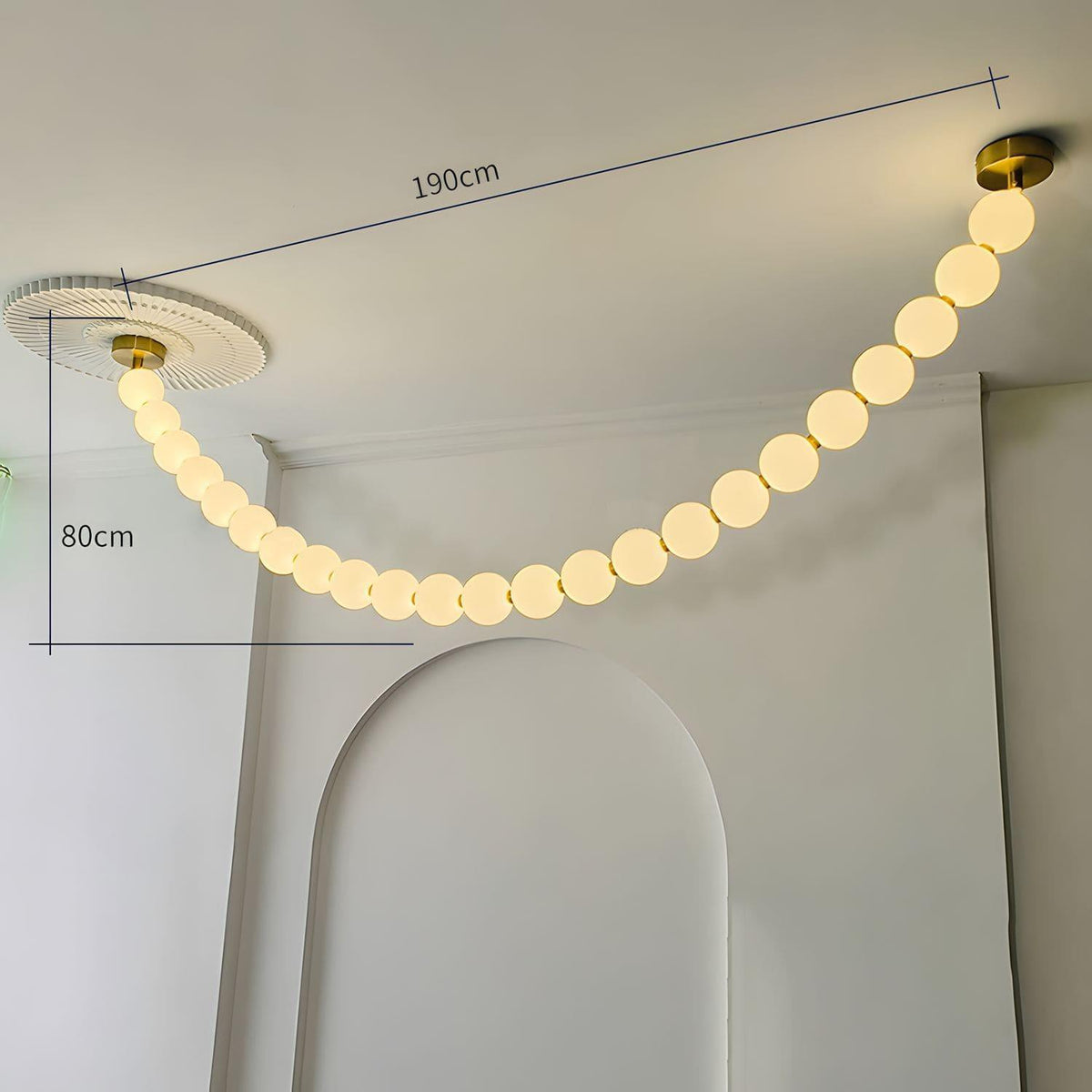 Pearl Necklace LED Chandelier