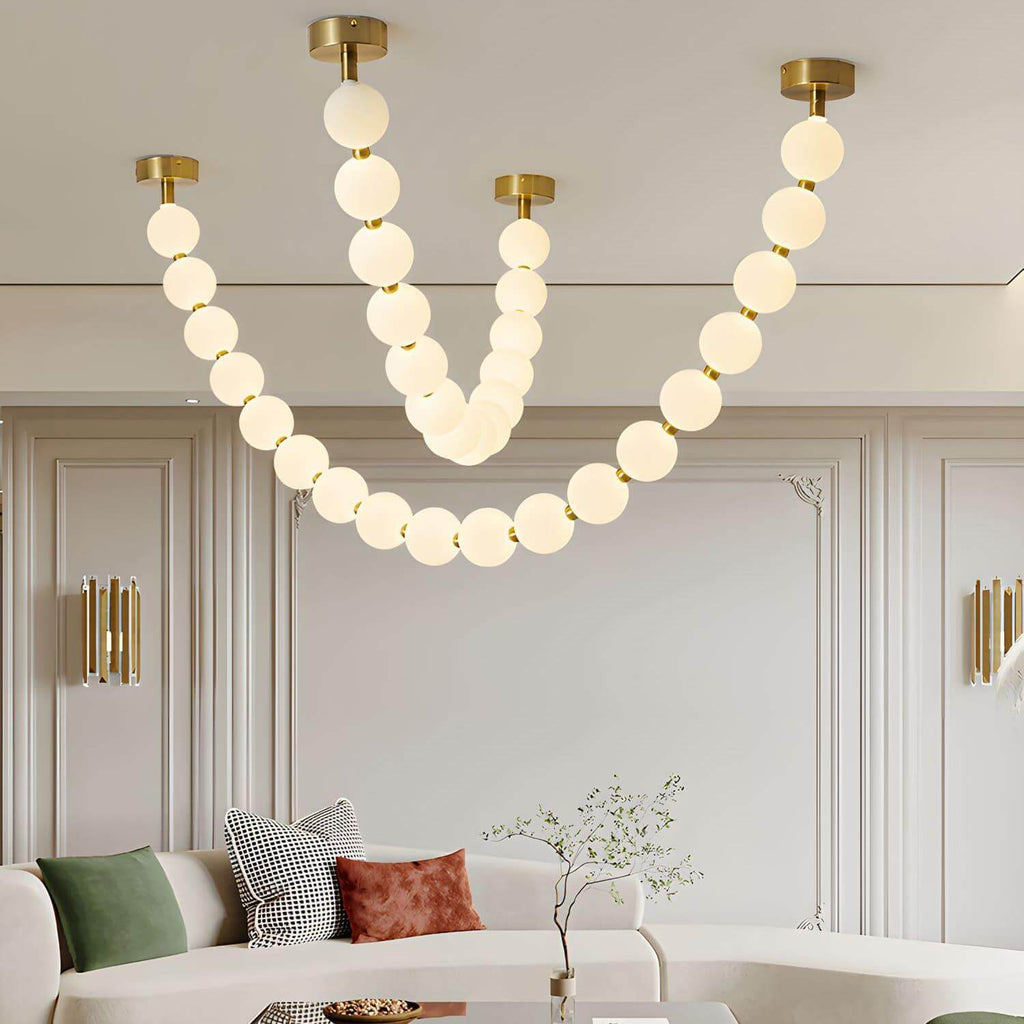 Pearl Necklace LED Chandelier