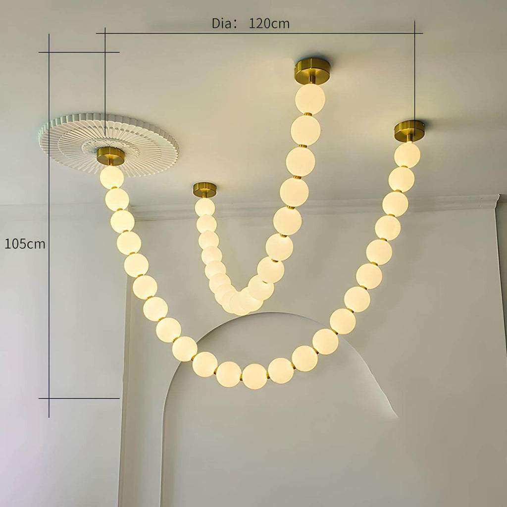 Pearl Necklace LED Chandelier