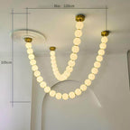 Pearl Necklace LED Chandelier