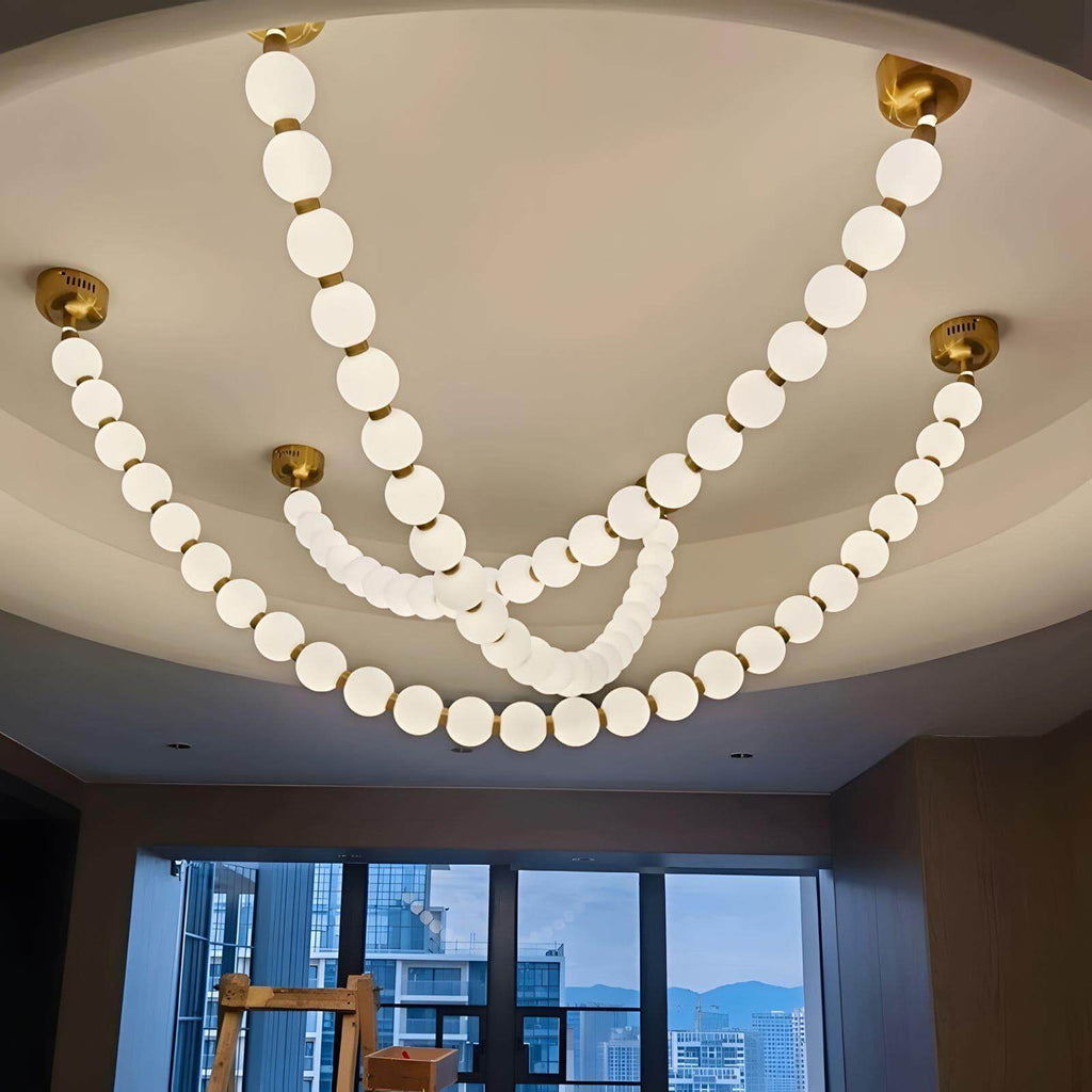 Pearl Necklace LED Chandelier