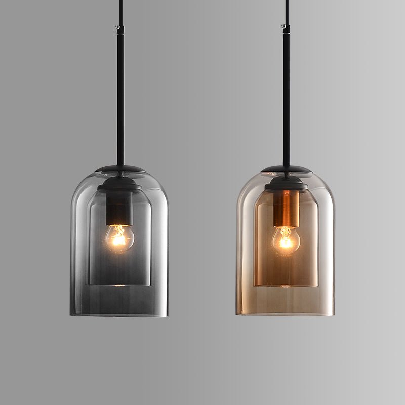 Double Glass Pendant Light