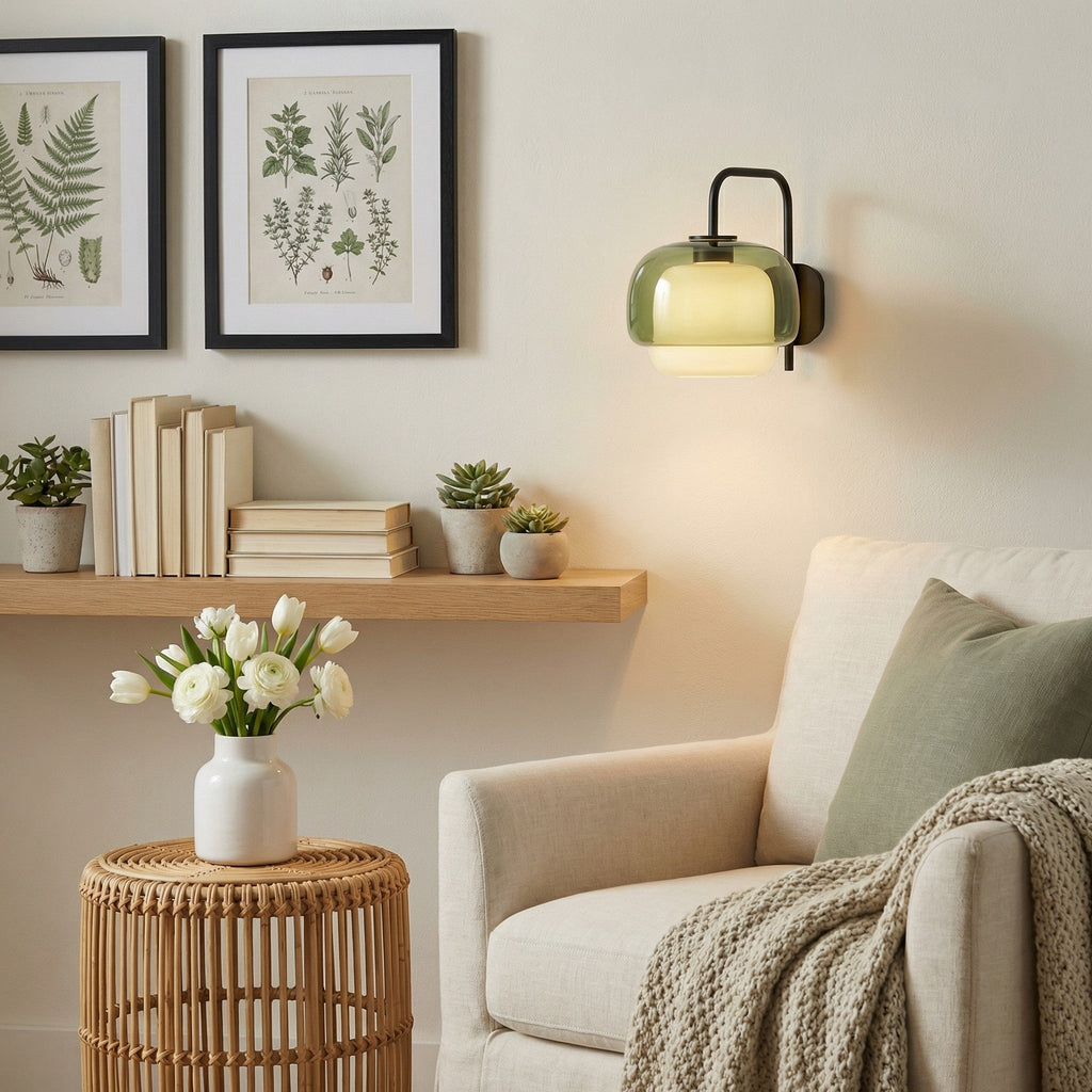 Tove Round Glass Wall Sconce