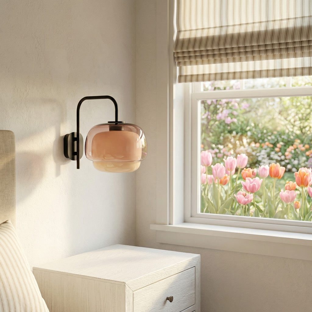 Tove Round Glass Wall Sconce