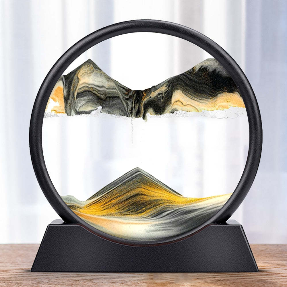 3D Moving Sand Art – Decorative Glass Display