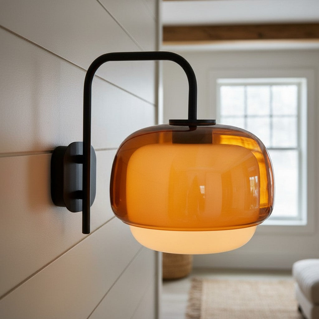 Tove Round Glass Wall Sconce