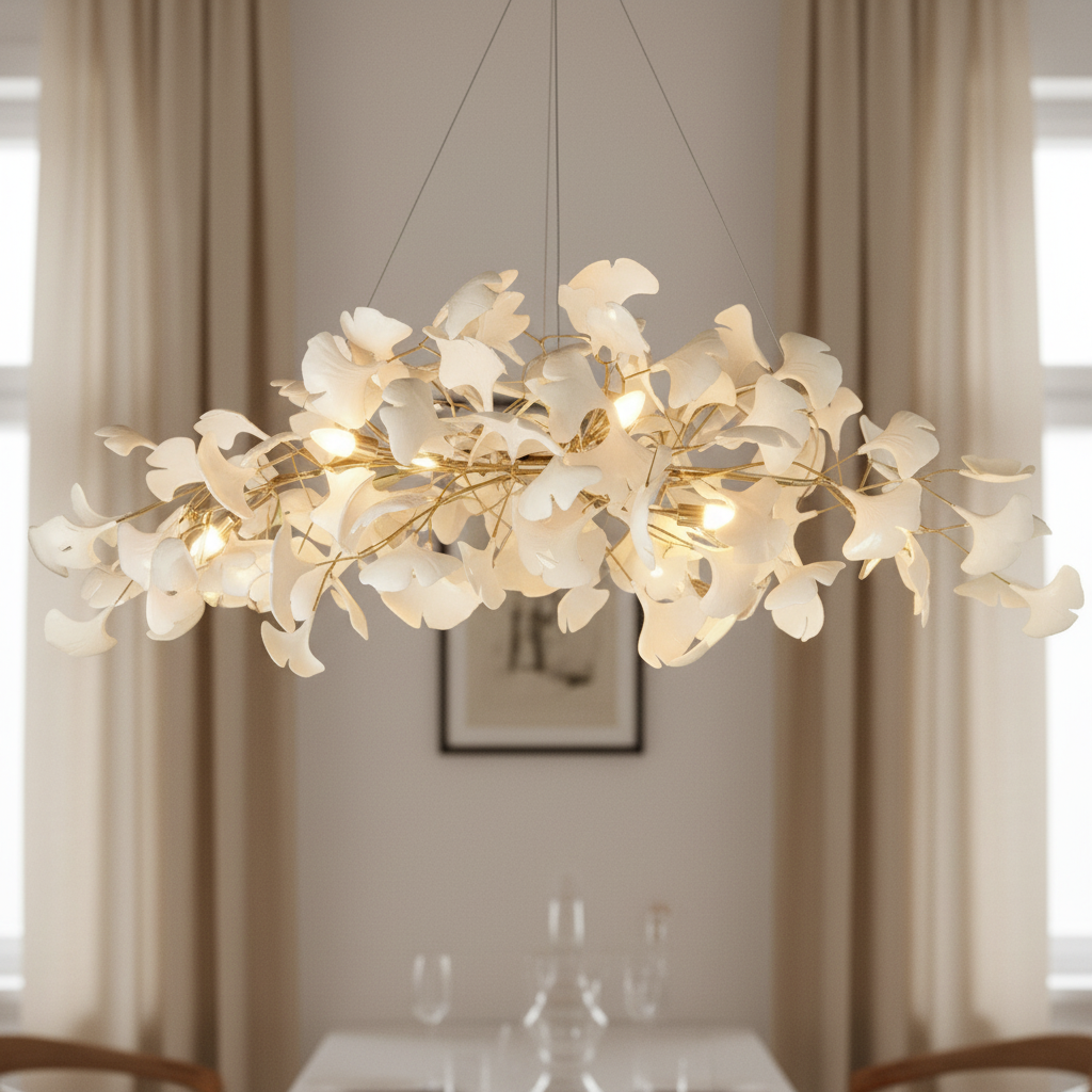 Aurelia Ginkgo Leaf Chandelier