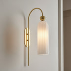 Azura Ribbed Glass Wall Sconce