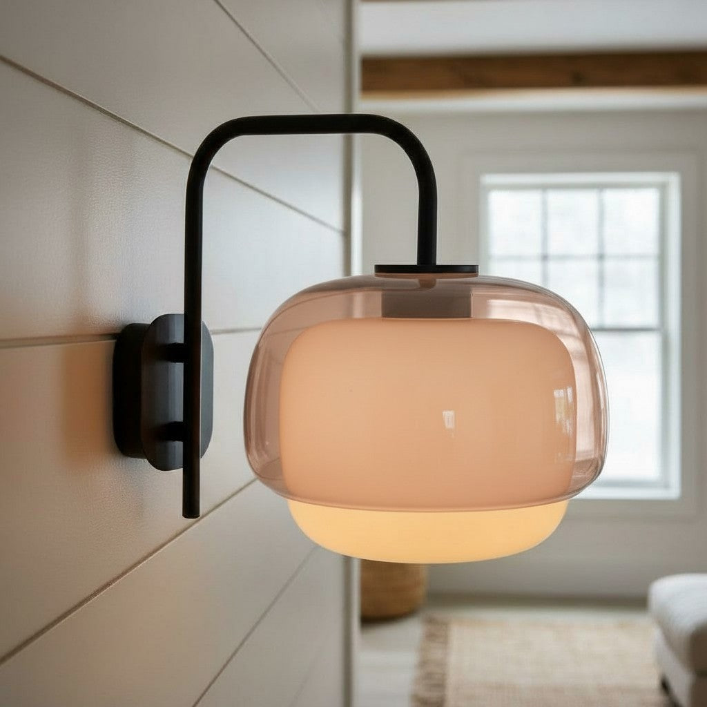 Tove Round Glass Wall Sconce