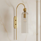 Azura Ribbed Glass Wall Sconce