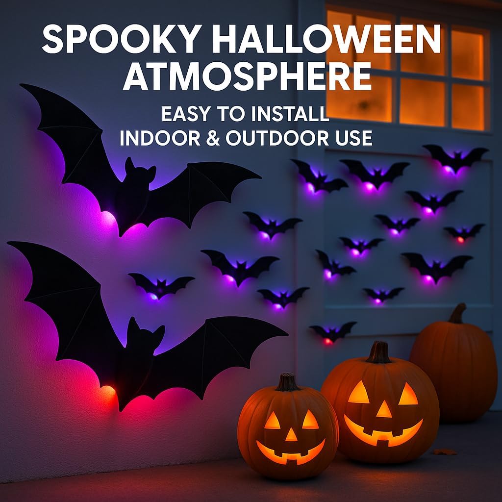 3D Halloween Light-Up Wall Decor