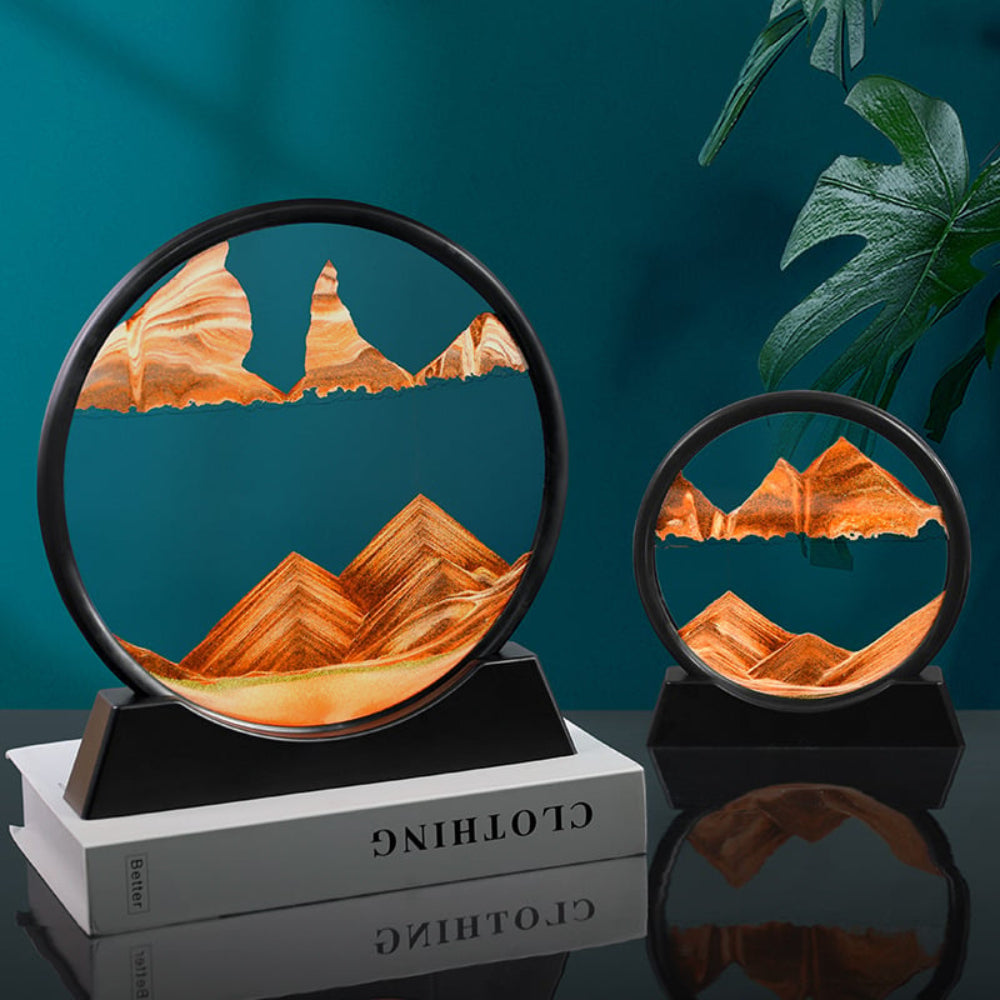 3D Moving Sand Art – Decorative Glass Display