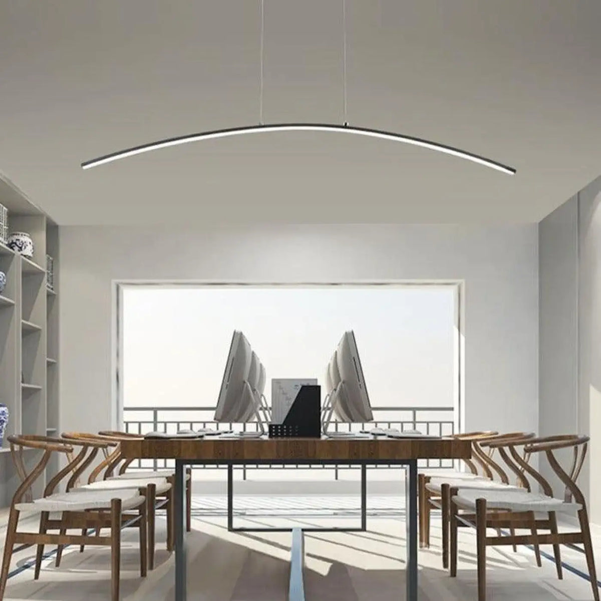 Curved LED Kitchen Pendant Light