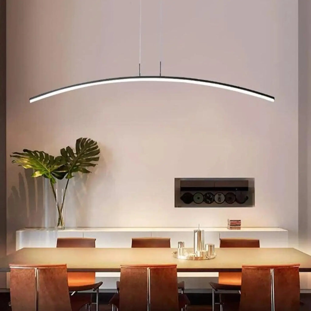 Curved LED Kitchen Pendant Light