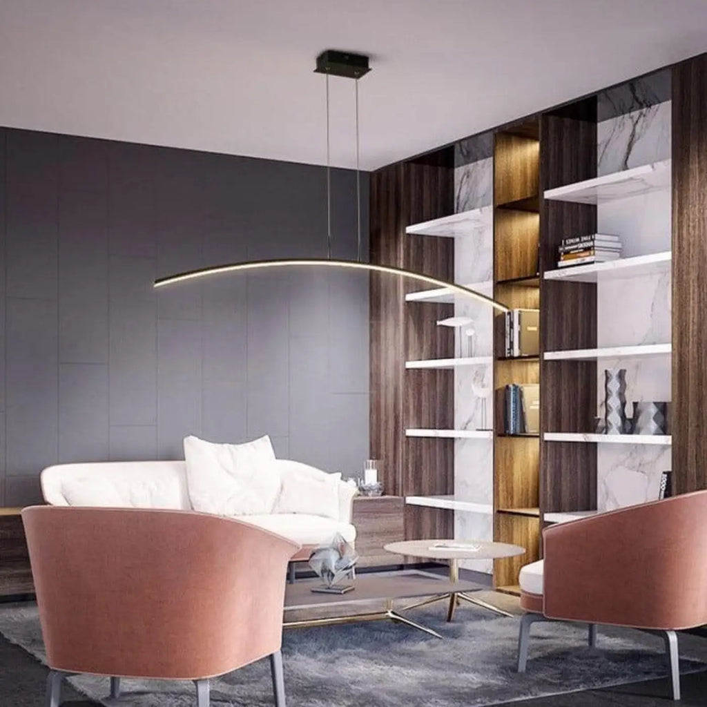 Curved LED Kitchen Pendant Light