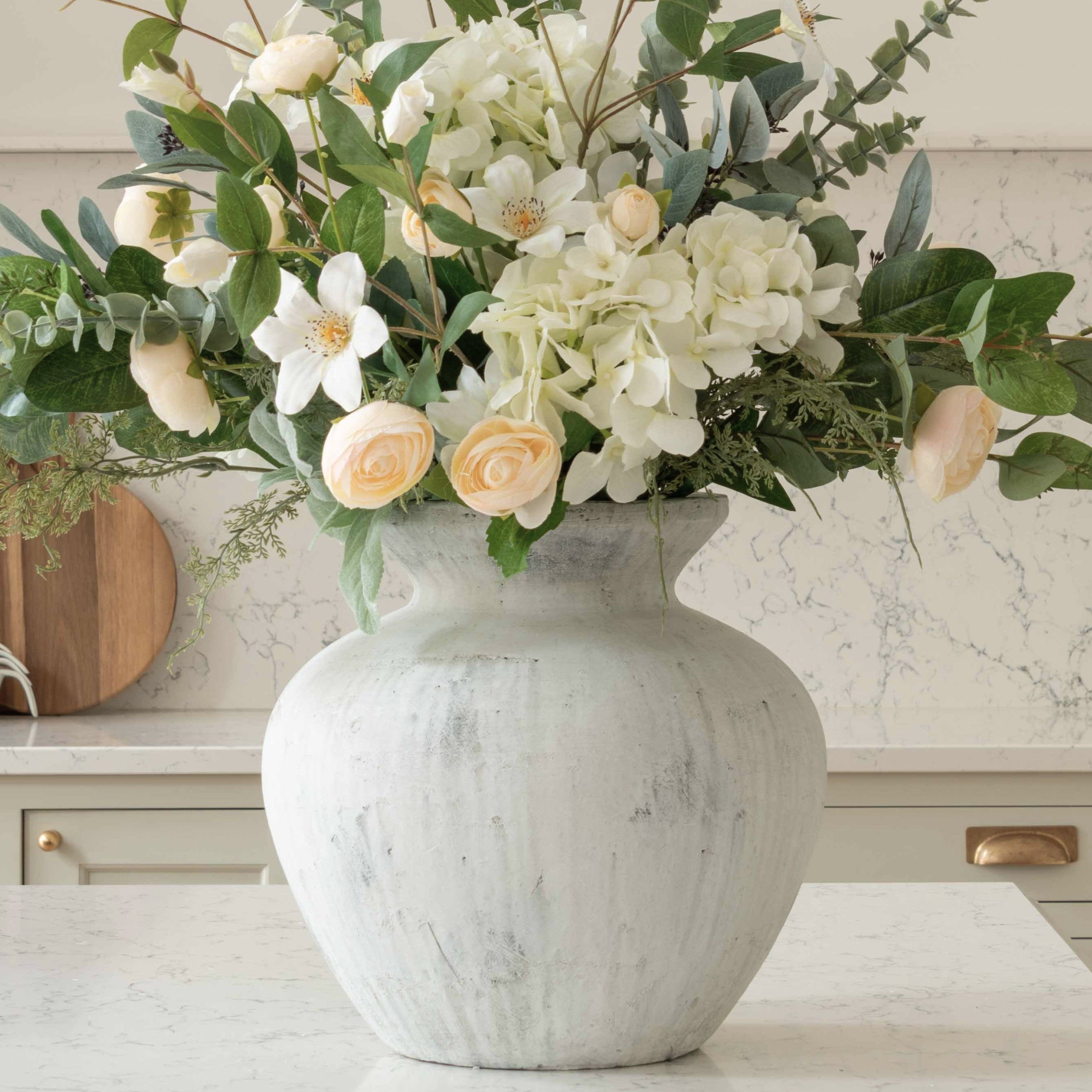 Antique White Decorative Vase