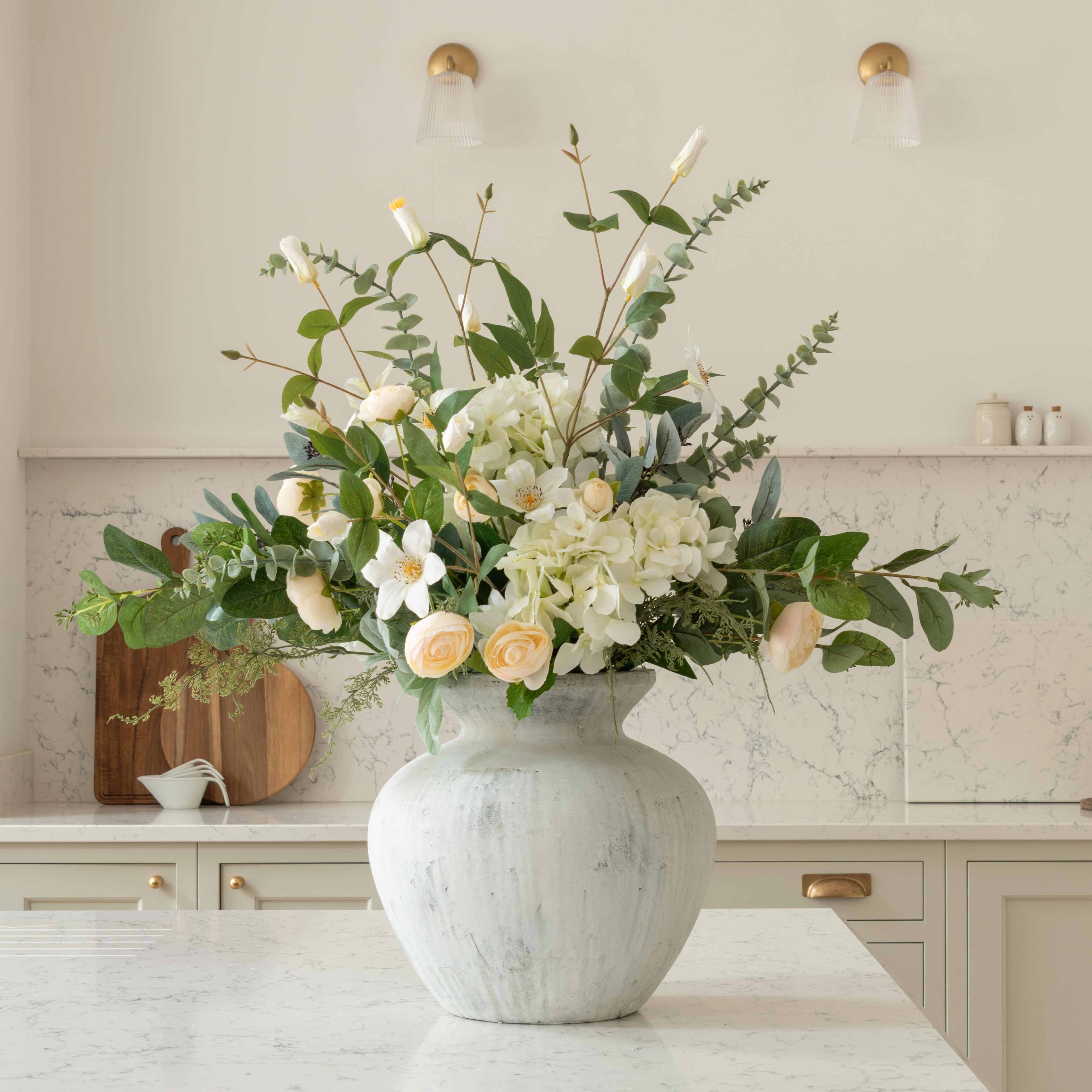 Antique White Decorative Vase