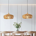 Japanese Wooden Pendant Light