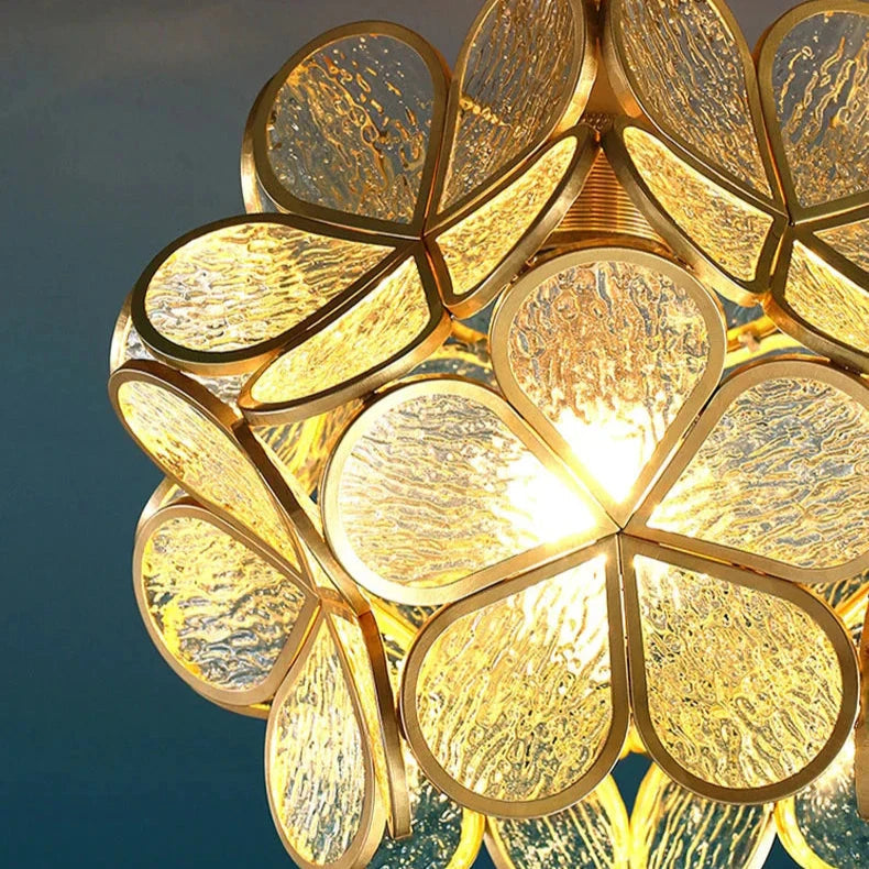 Flower Glass Pendant Light