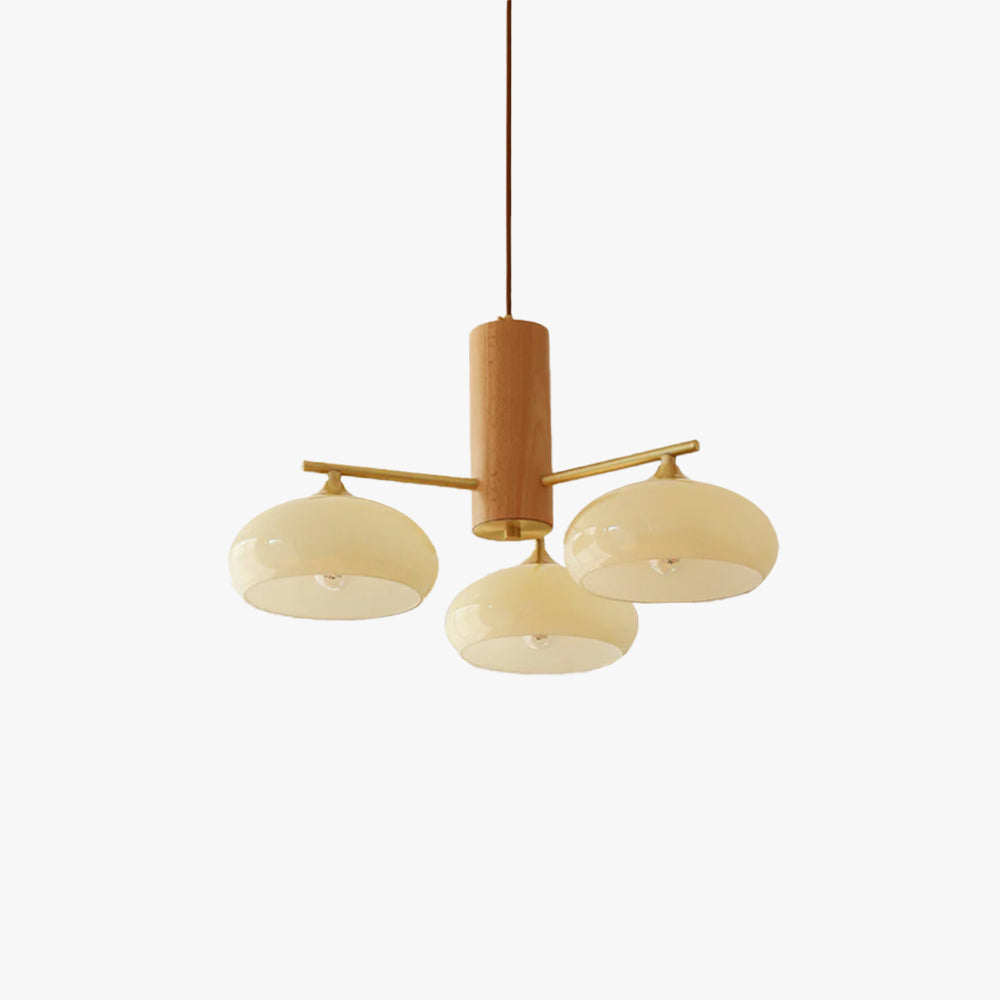 Valentina Glass Persimmon Chandelier