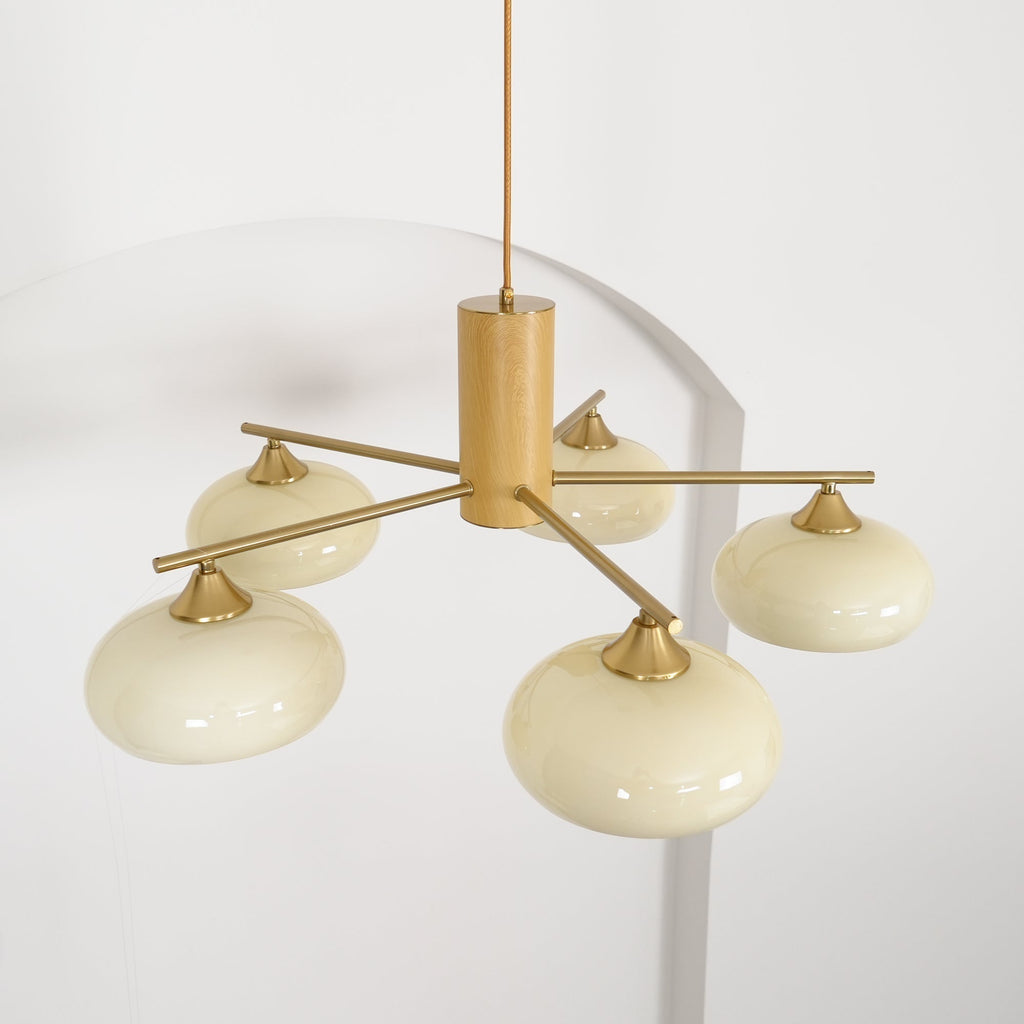 Valentina Glass Persimmon Chandelier