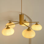Valentina Glass Persimmon Chandelier