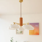Valentina Glass Persimmon Chandelier