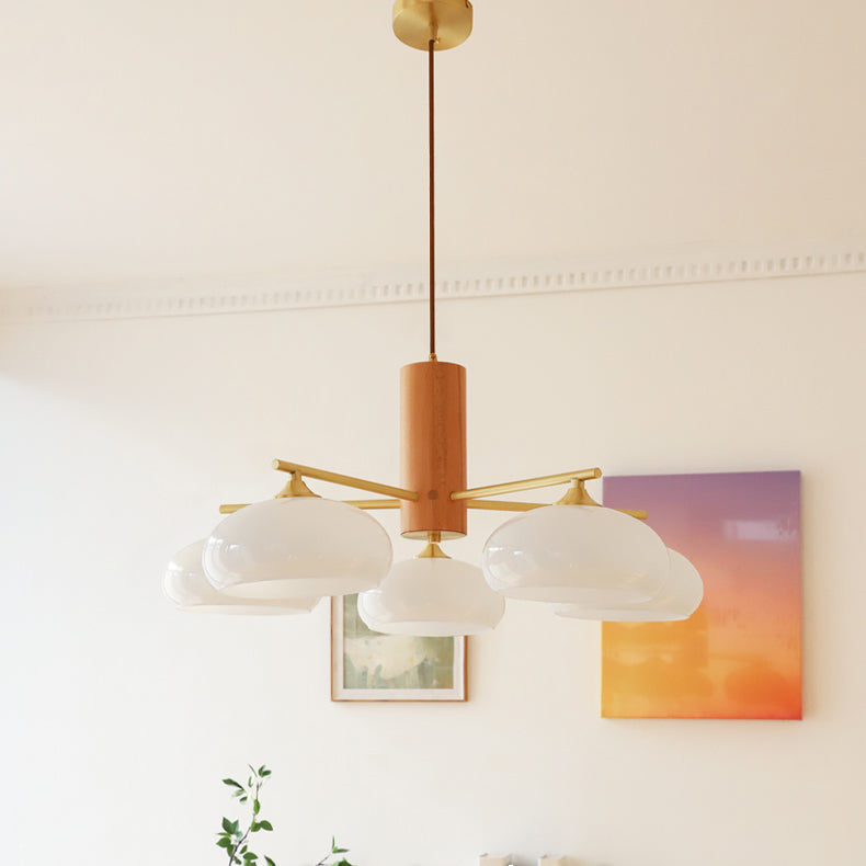 Valentina Glass Persimmon Chandelier