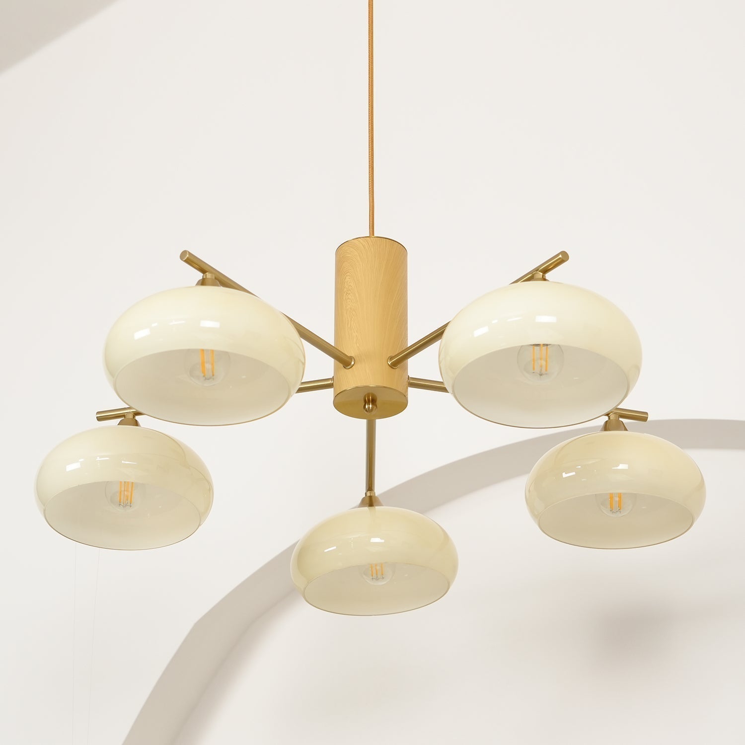 Valentina Glass Persimmon Chandelier