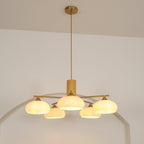 Valentina Glass Persimmon Chandelier