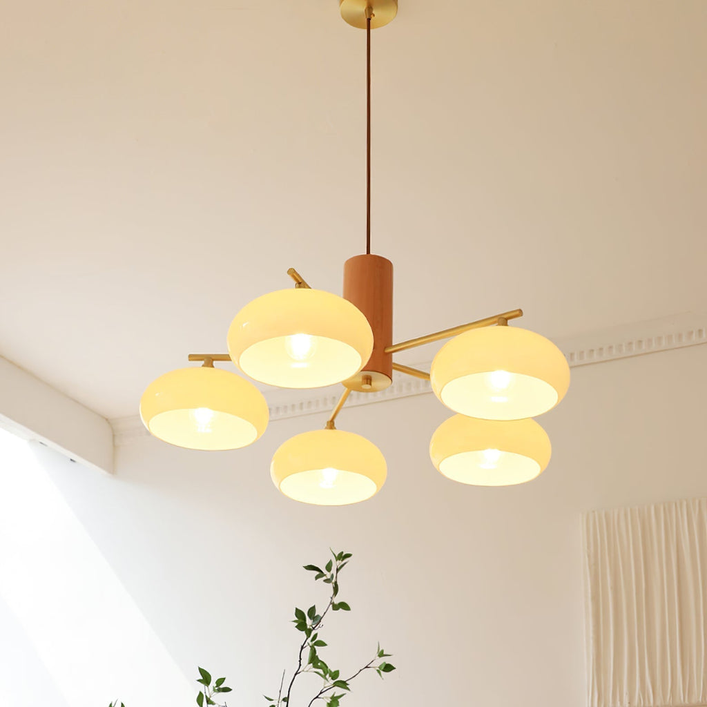 Valentina Glass Persimmon Chandelier