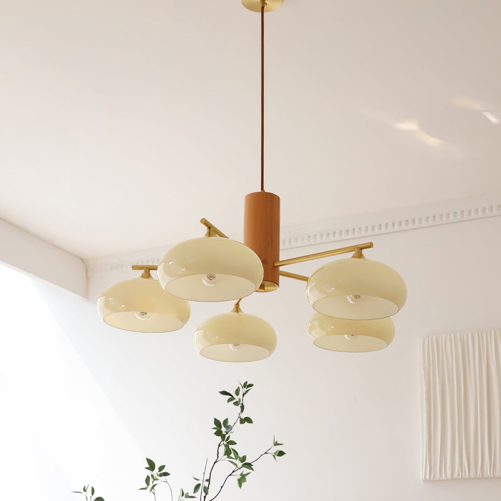 Valentina Glass Persimmon Chandelier