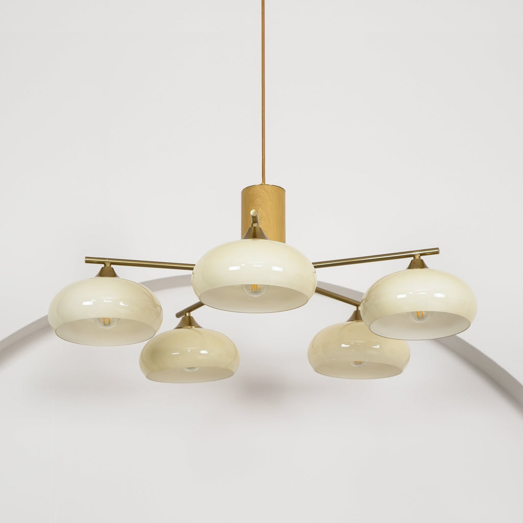 Valentina Glass Persimmon Chandelier