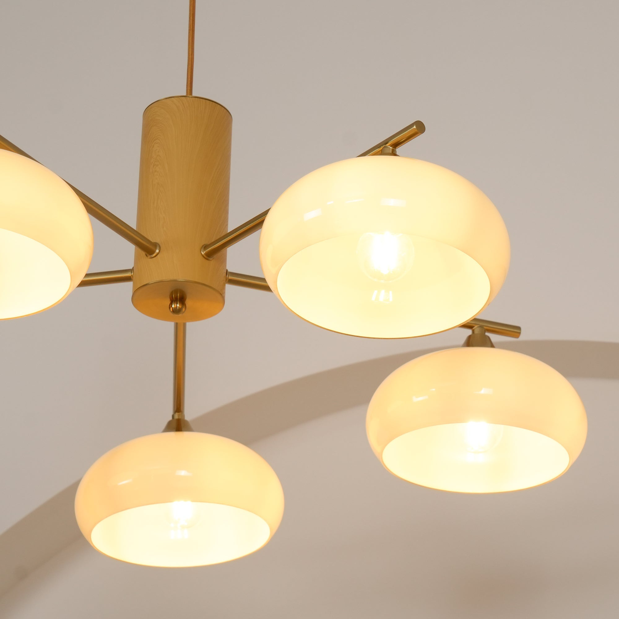 Valentina Glass Persimmon Chandelier