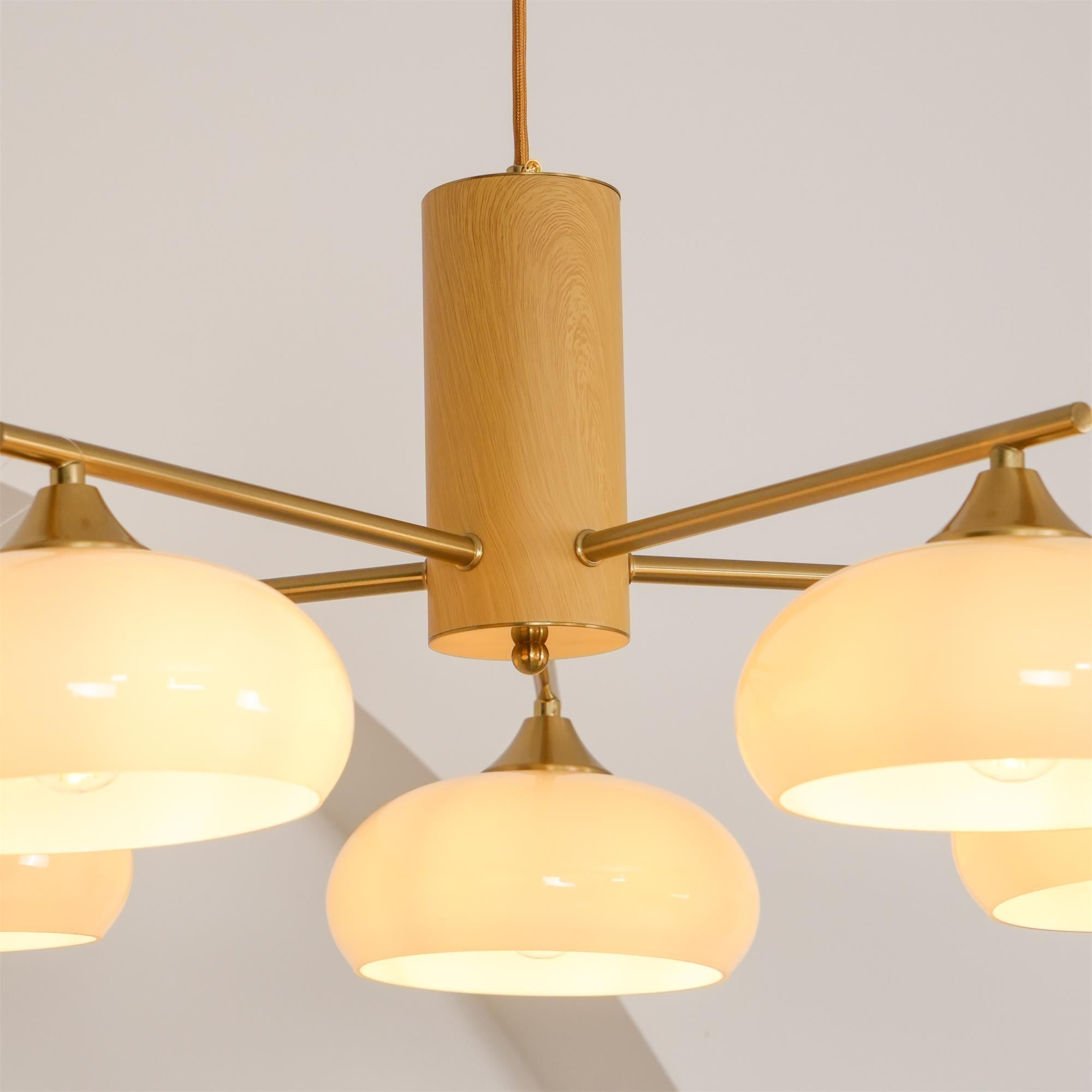 Valentina Glass Persimmon Chandelier