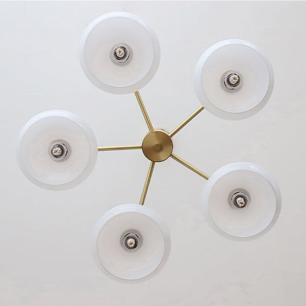 Valentina Glass Persimmon Chandelier